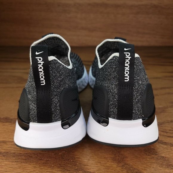 Nike React Phantom Run Flyknit 2 "Oreo" Black/White CJ0280-002 Women's Size 8 - Picture 5 of 8